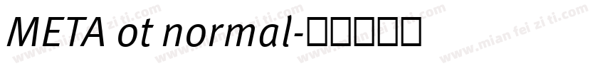 META ot normal字体转换